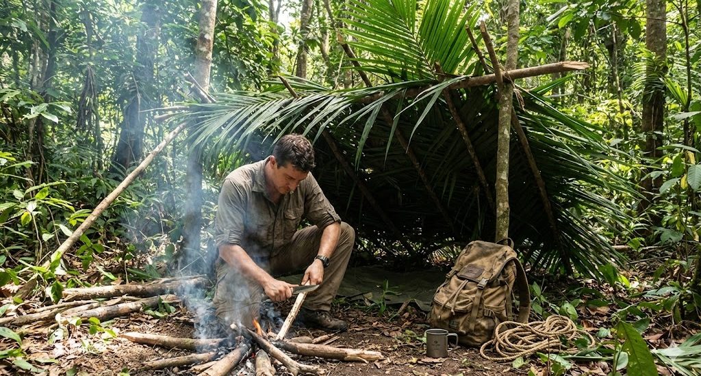 seni bertahan hidup di tengah hutan