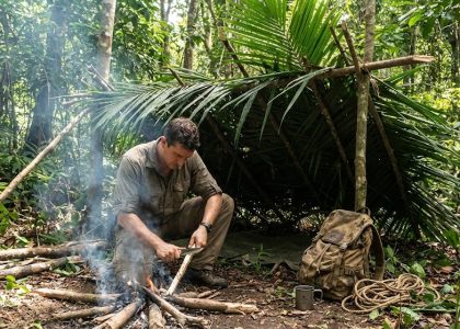 seni bertahan hidup di tengah hutan